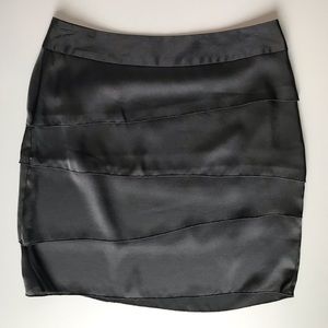 Banana Republic Layered Slate Gray Silk Skirt